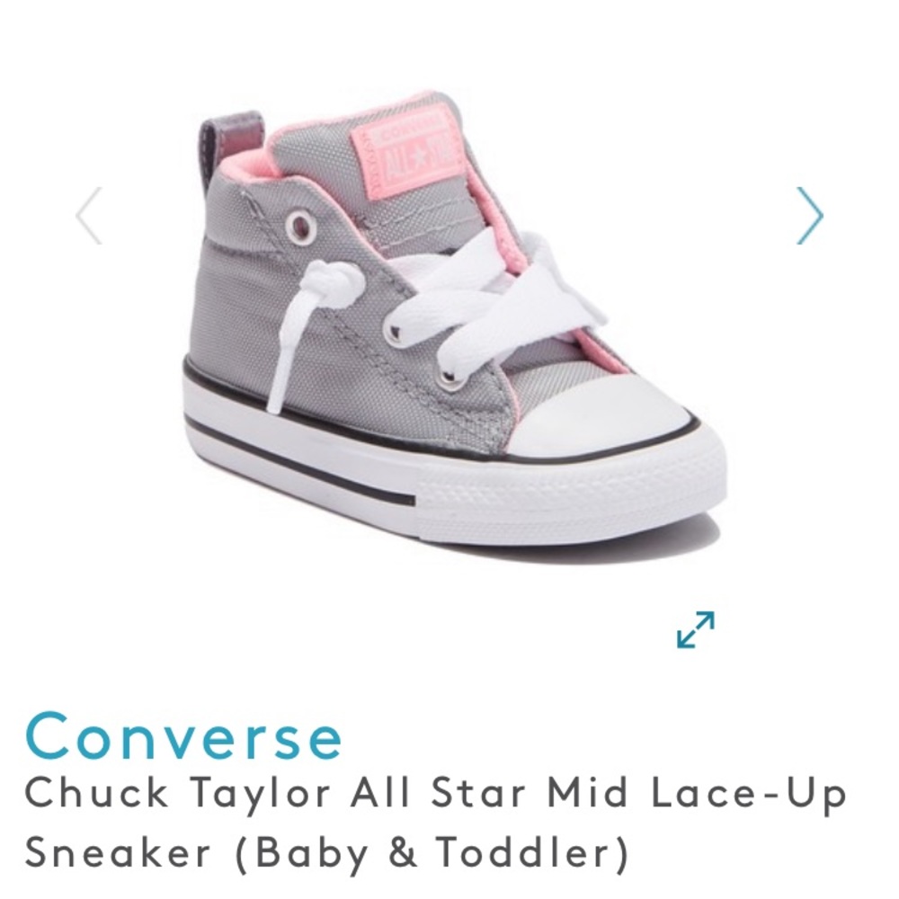 Converse All-Star Mid Lace Up Sneaker (Toddler)